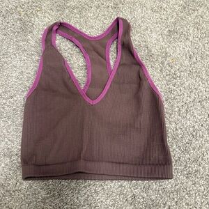 FP Movement by Free People Purple and Brown Sports Bra